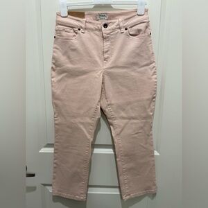 NWT L.L. Bean Soft Pink Straight Leg Jeans